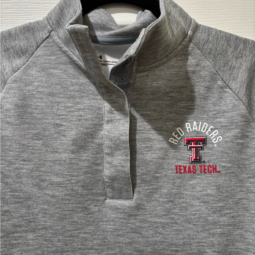 Under Armour Heather Gray Pullover - Picture 2 of 4